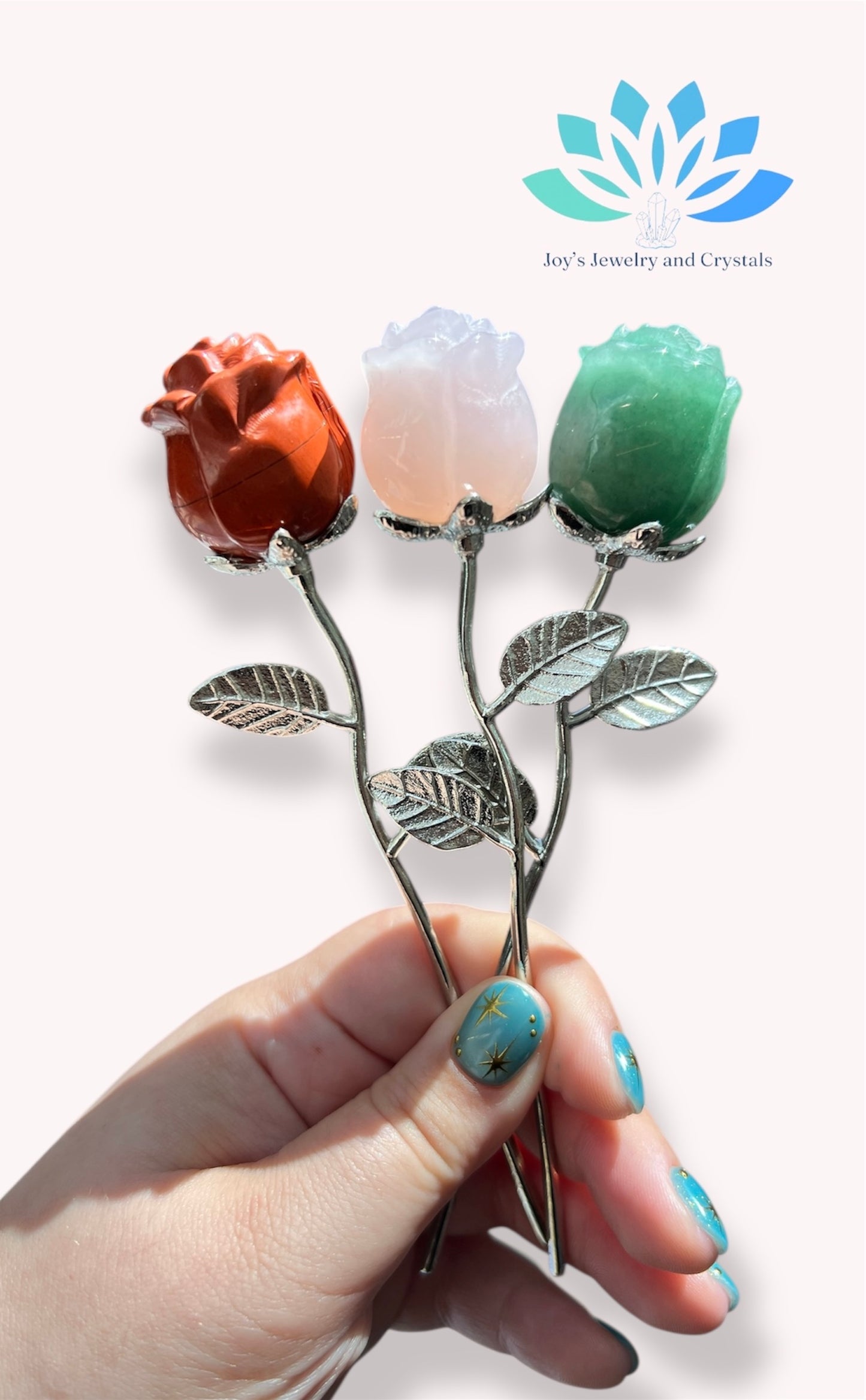 Crystal Flower Carvings