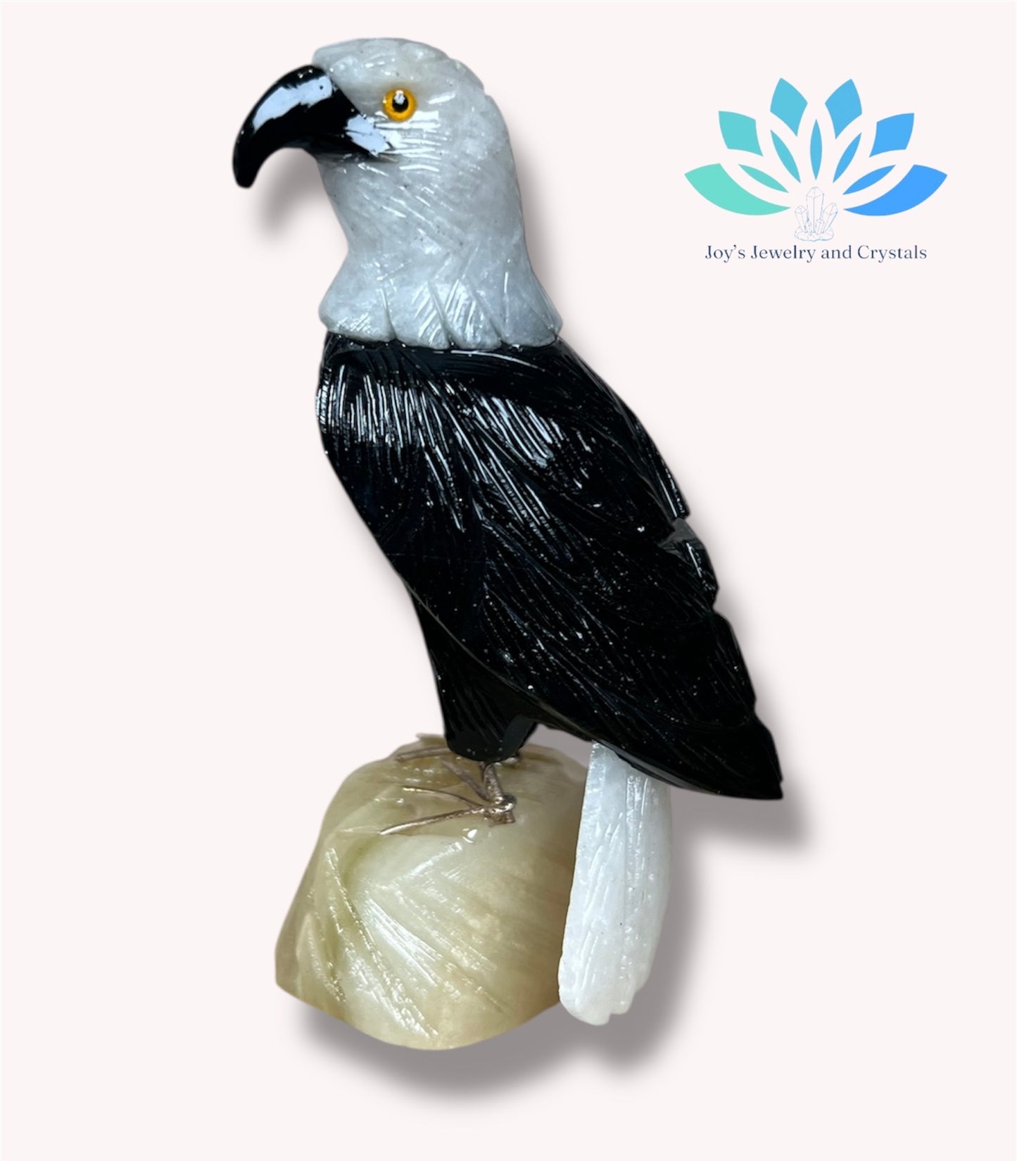 Handmade Crystal Birds Carvings from Perú