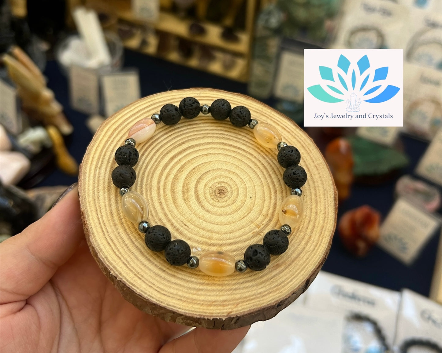 Red Montana Agate Elastic Bracelet