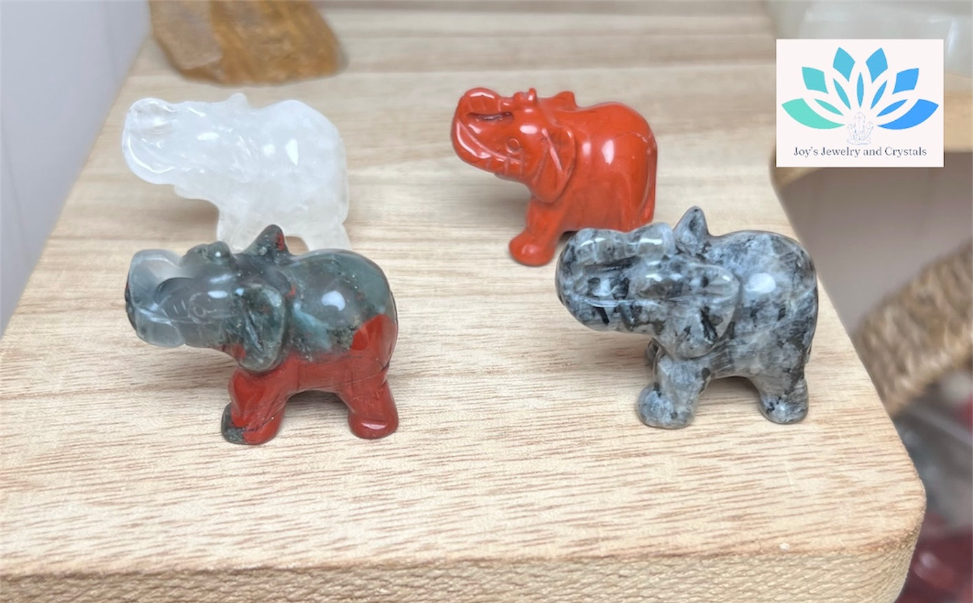 Mix Stone Elephant Carvings
