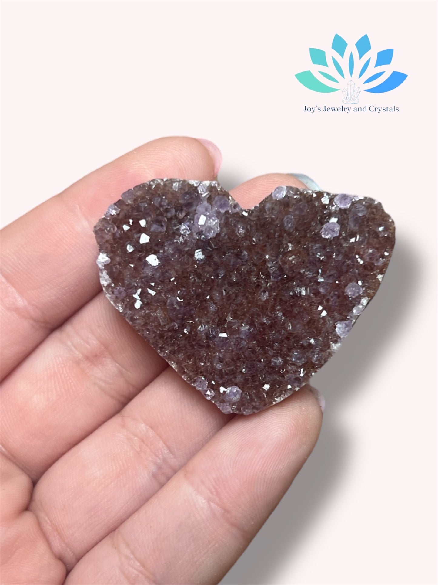 Amethyst Heart Carvings