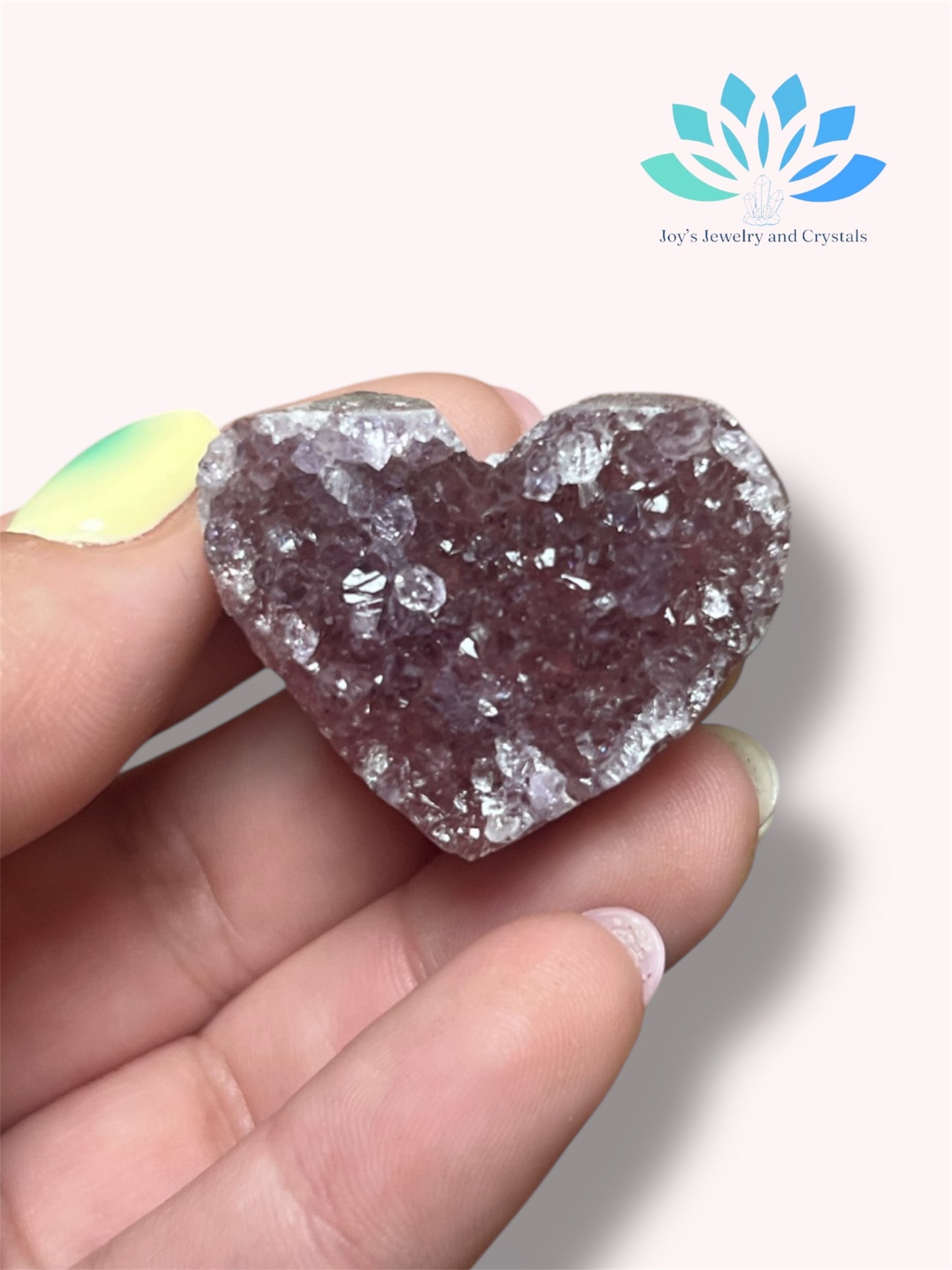 Amethyst Heart Carvings