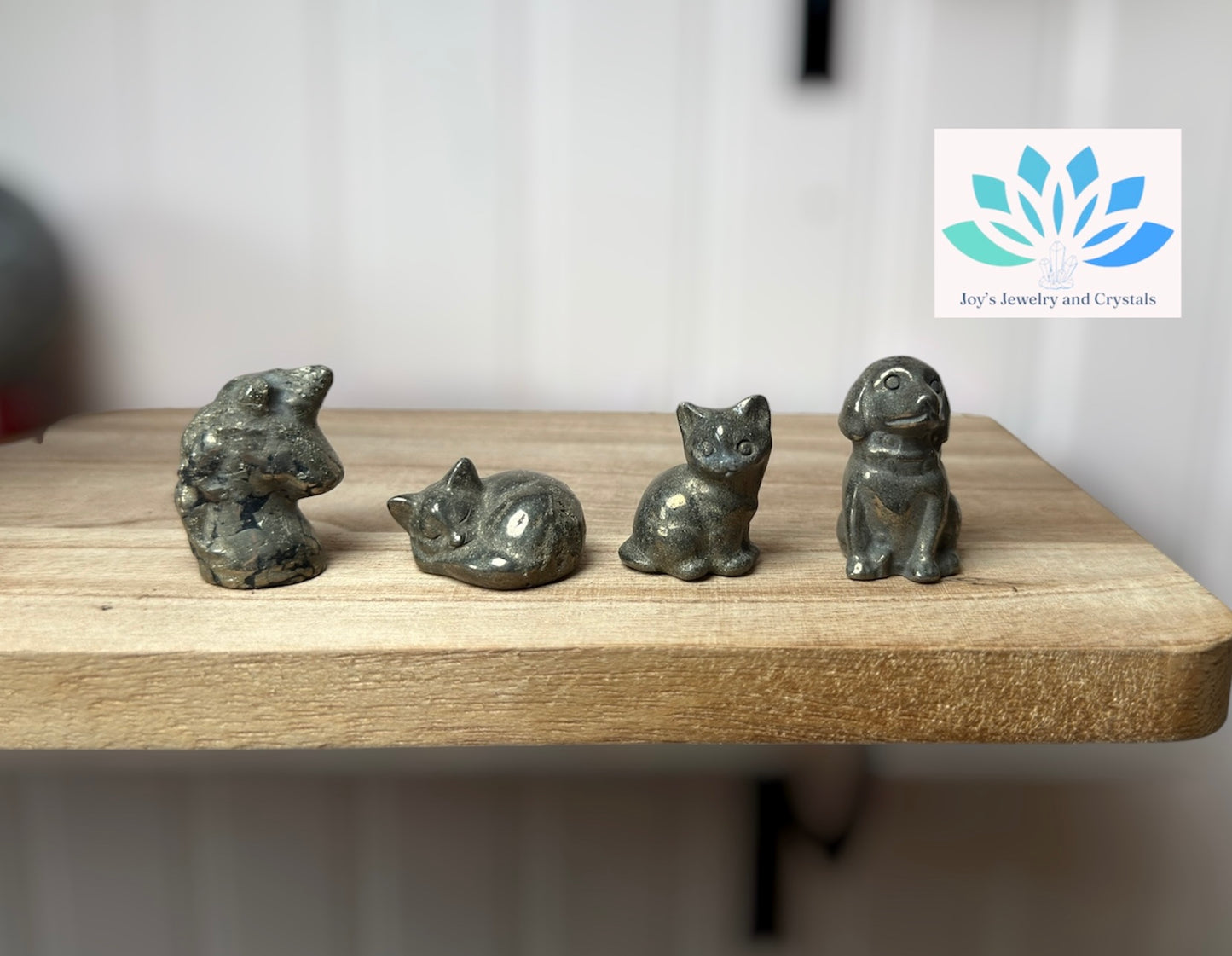 Small Pyrite Animal Carvings