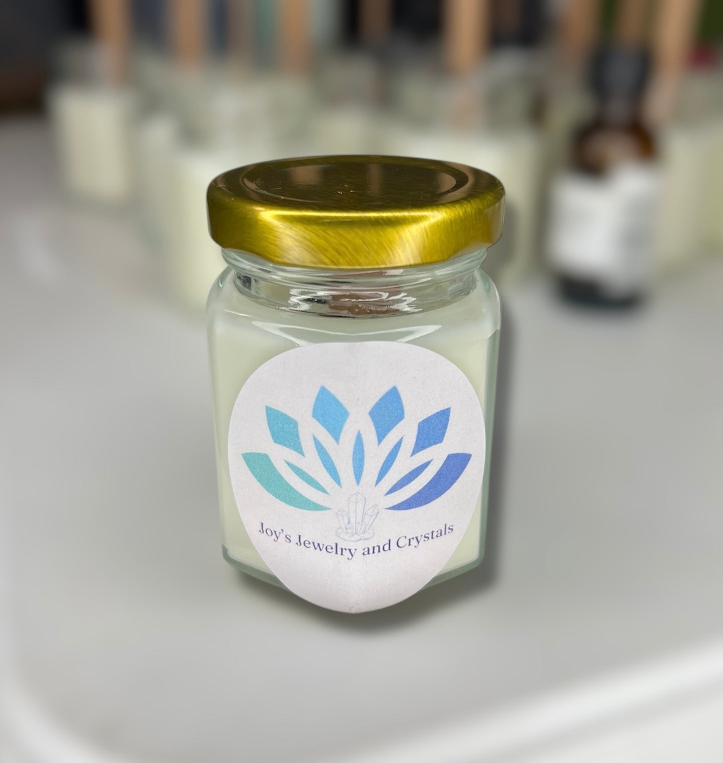 Jar Candles with Golden Lid