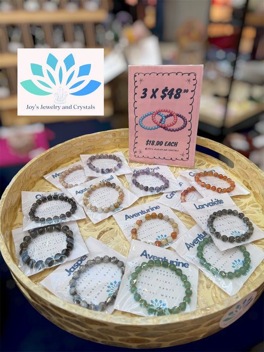 Mix & Match Elastic Bracelet made with Quartz