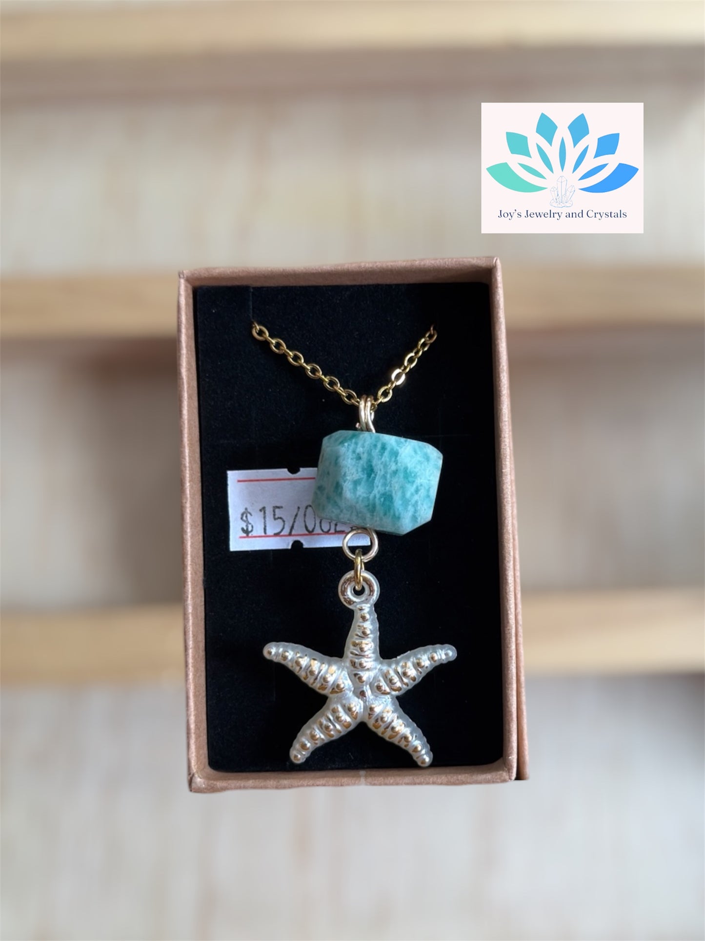 Starfish Necklace with Amazonite