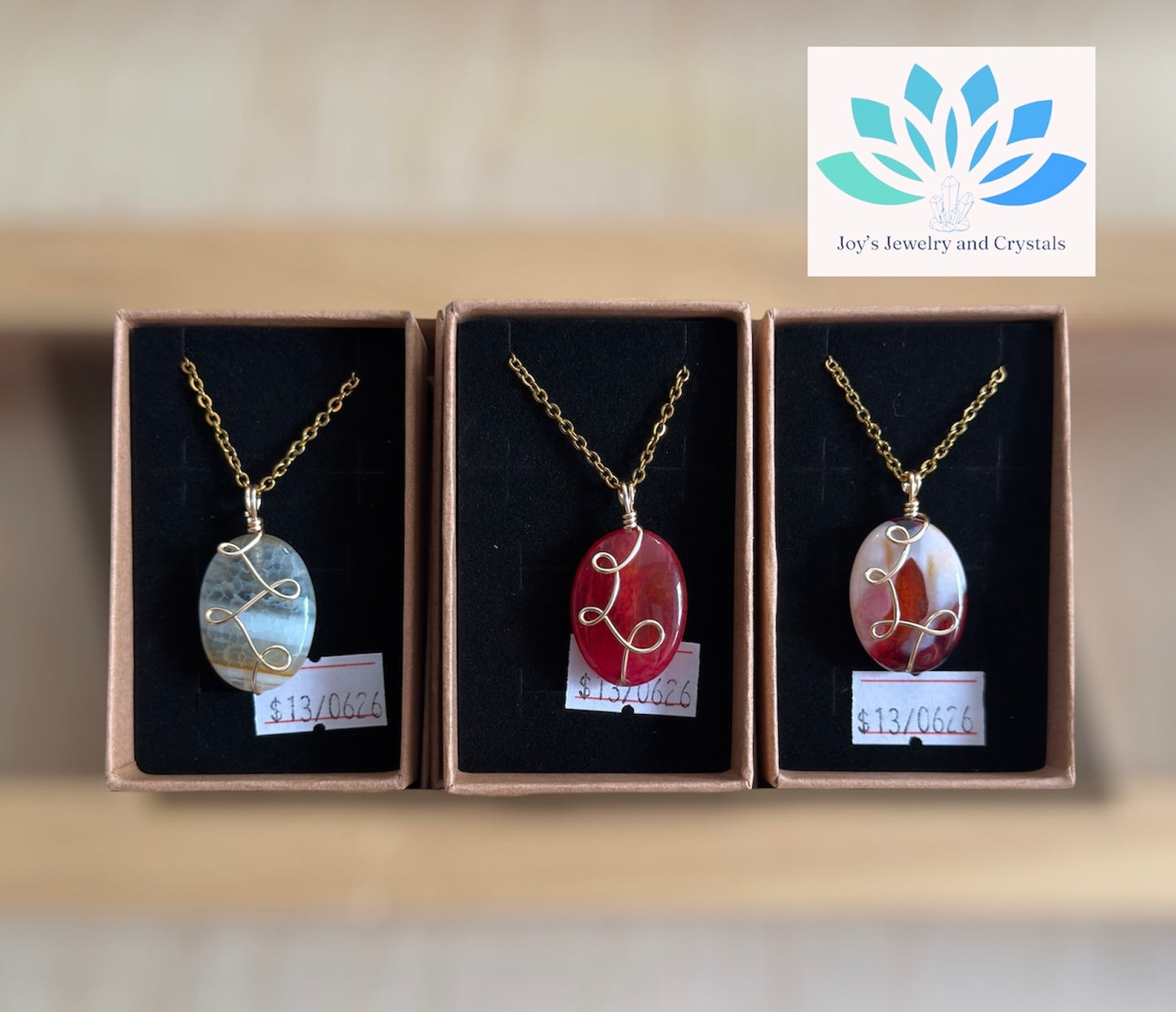 Dye Agate Necklace