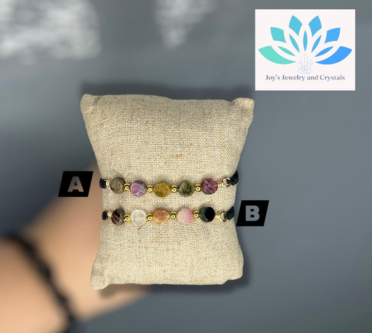 Mix Tourmaline Macrame Bracelet