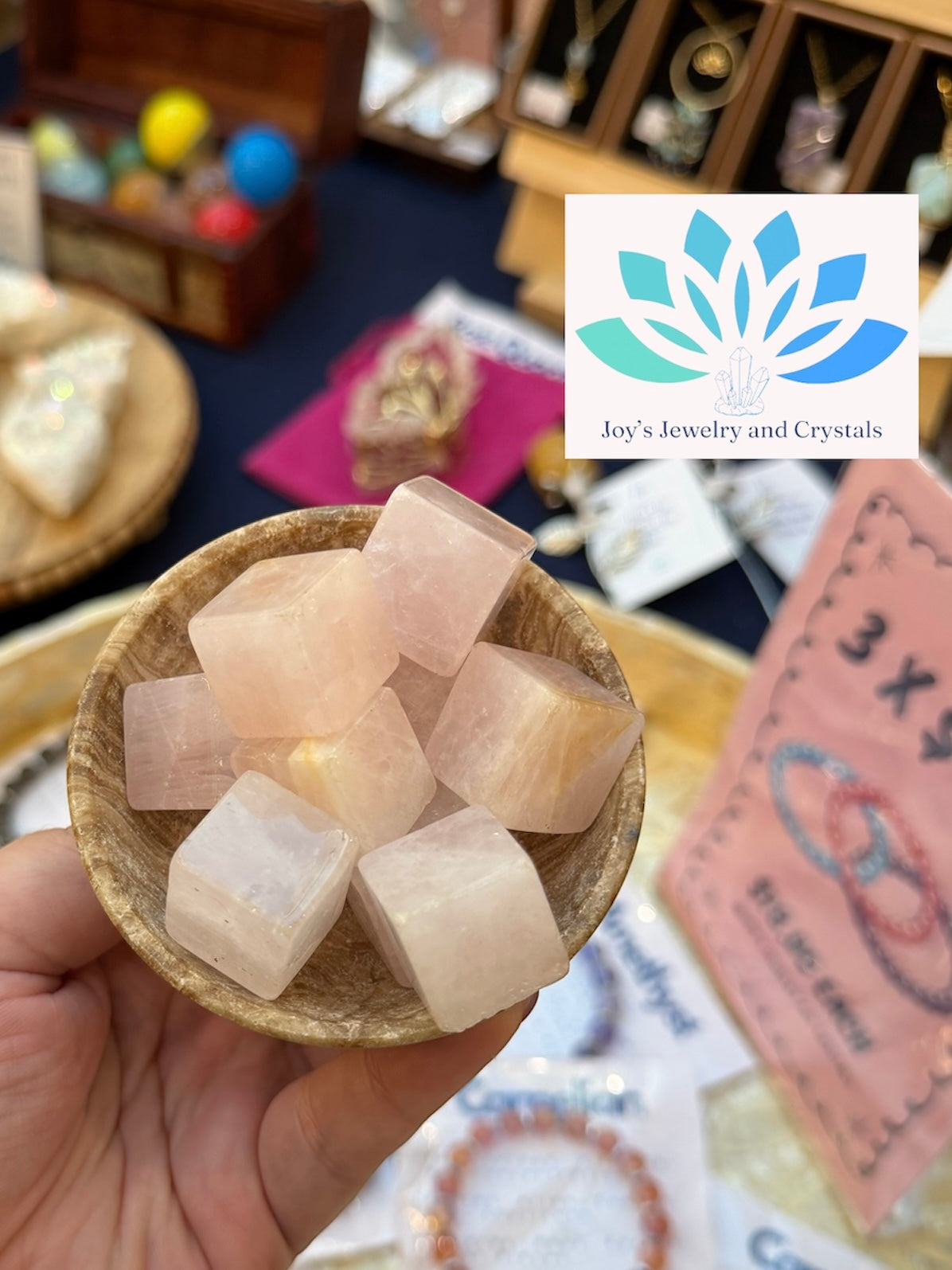 Rose Quartz Cubes
