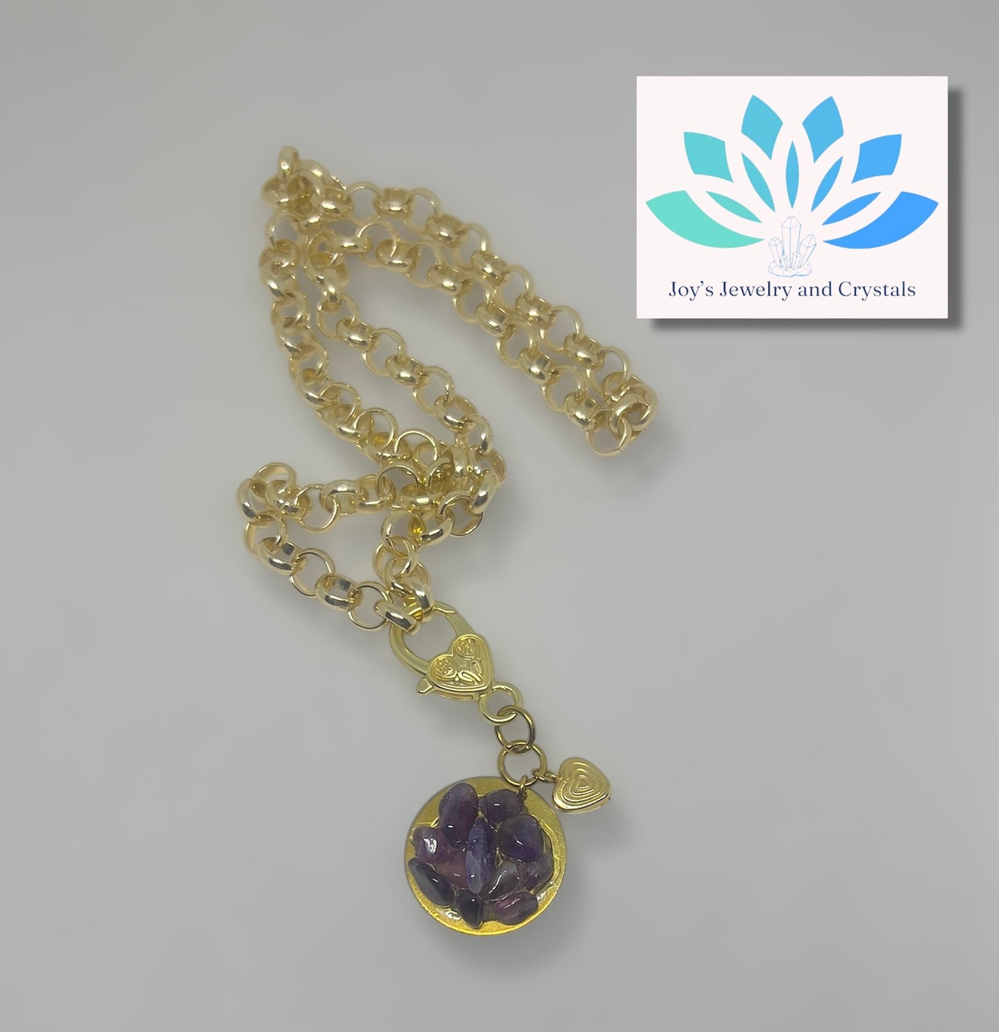 Crystal Medallion Necklace