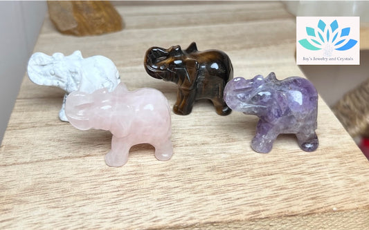 Mix Stone Elephant Carvings