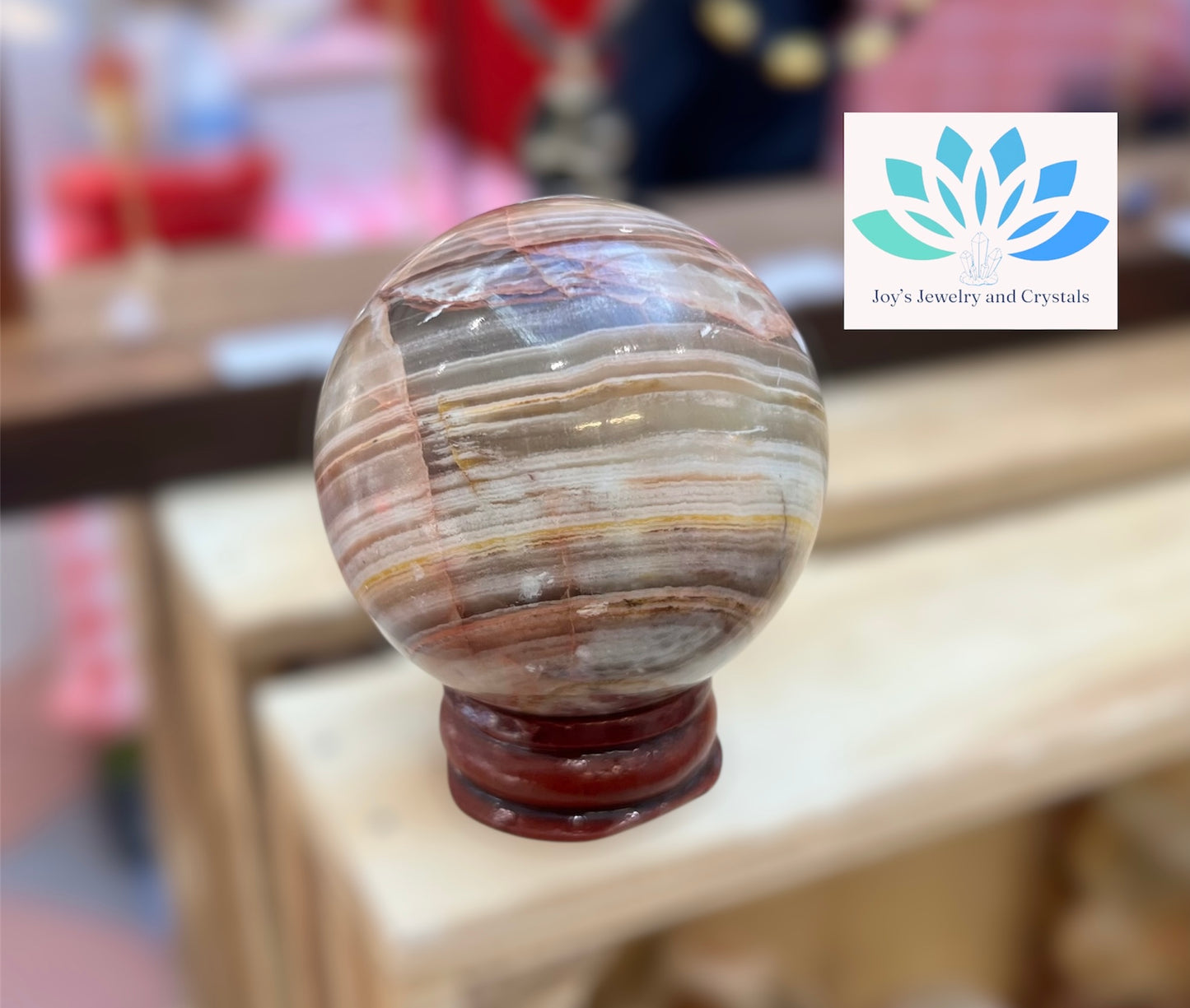 Onyx Calcite Sphere from Pakistan