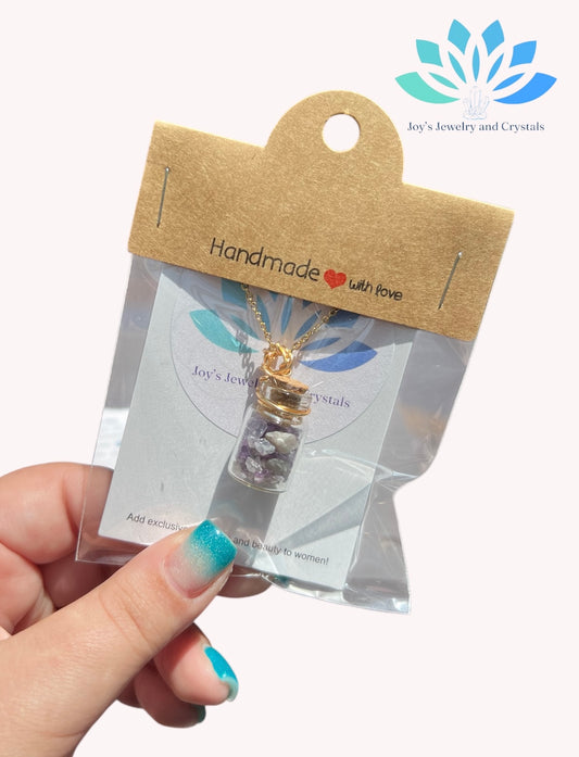 Crystal Bottle Necklace