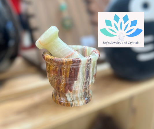 Onyx Calcite Morten Carving from Pakistan