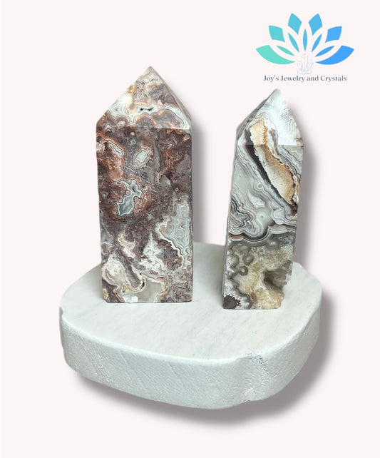 Mexican Crazy Lace Agate Towers