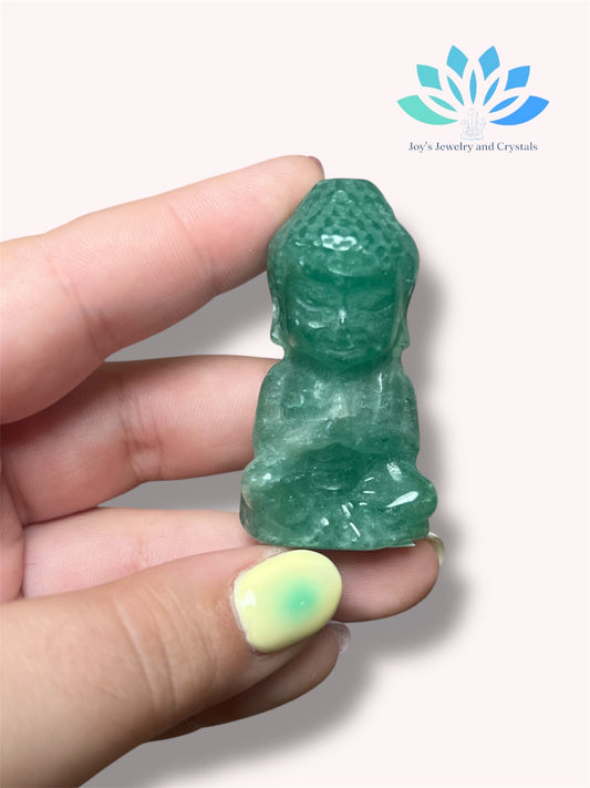 Green Aventurine Buddha Carvings