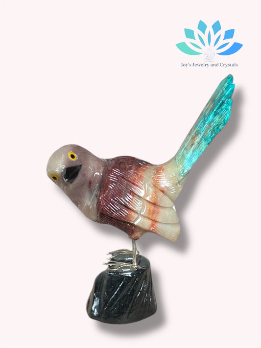 Handmade Crystal Birds Carvings from Perú