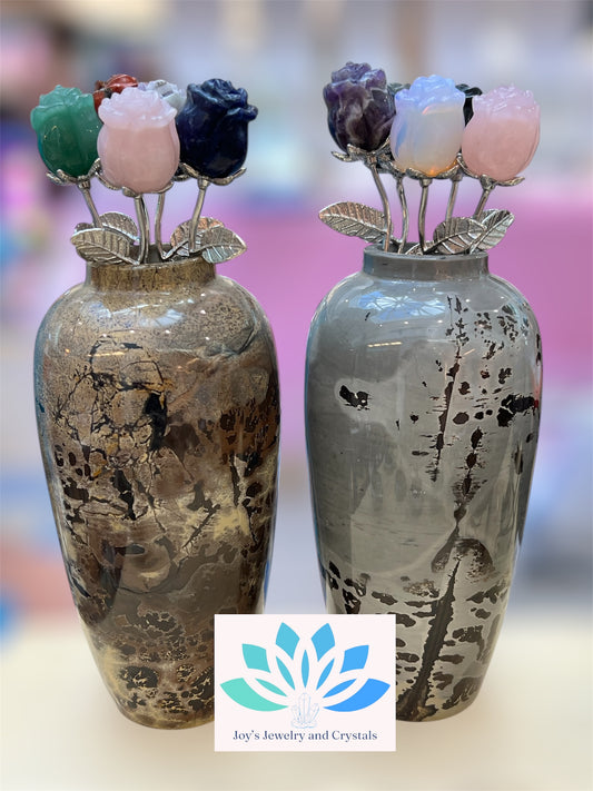 Crystal Flower Carvings