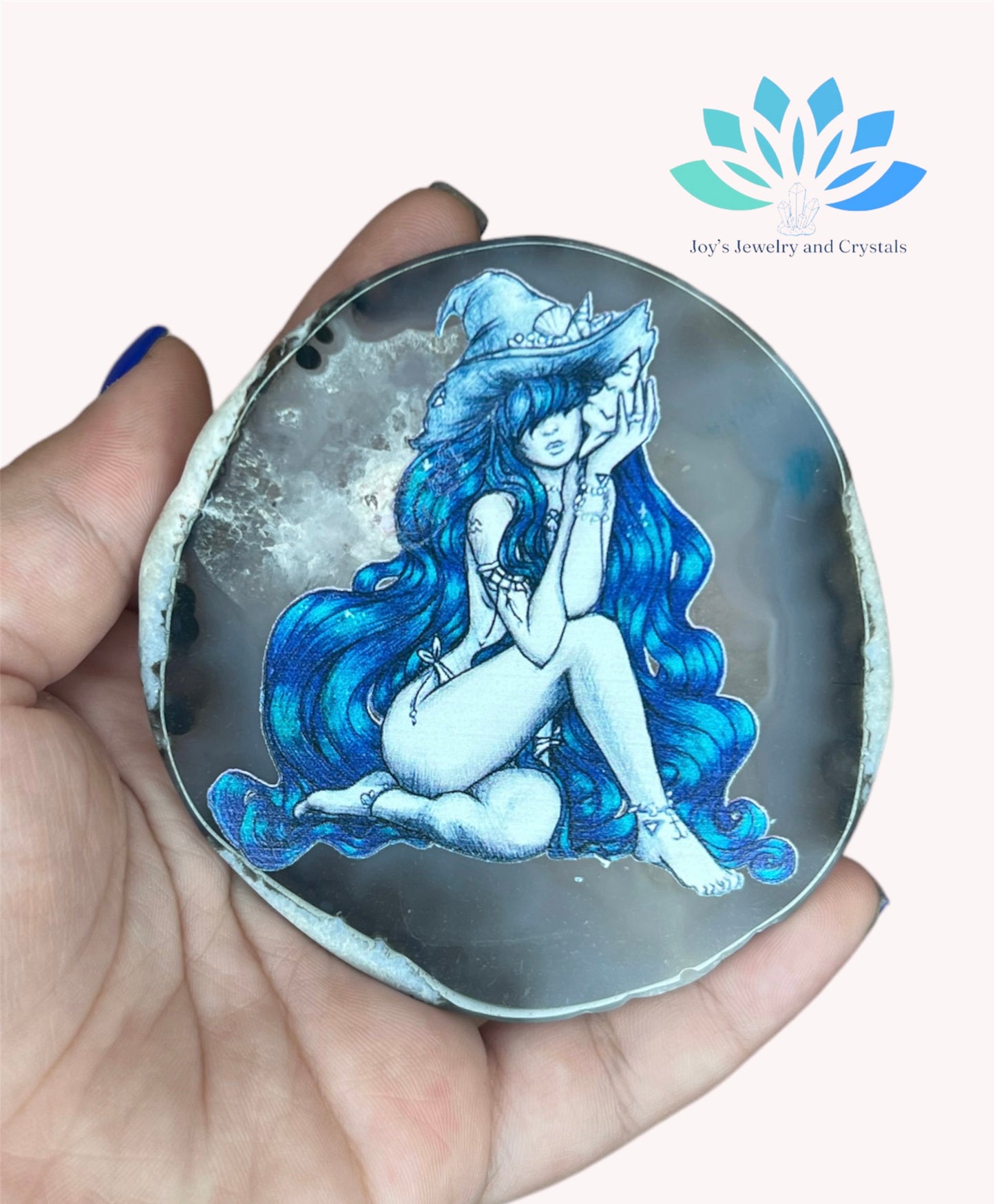 Agate Slab with woman sticker